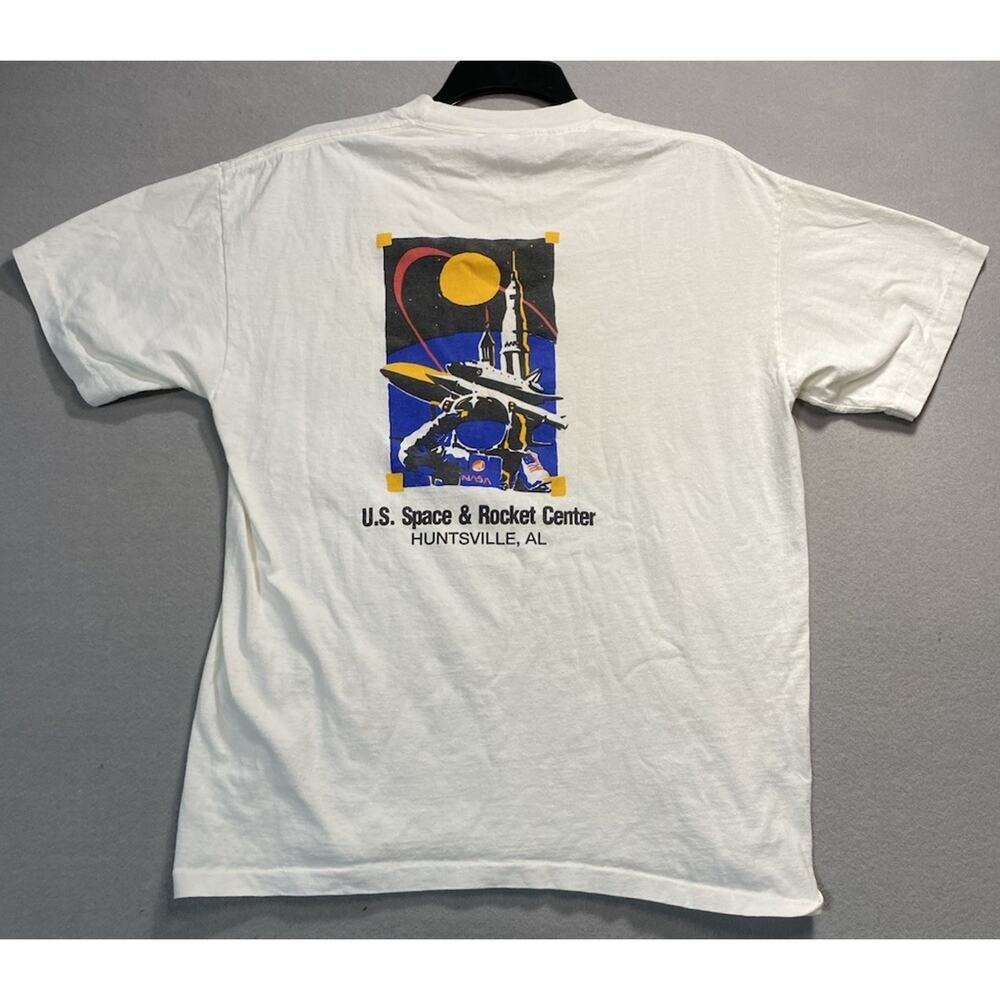 Vintage U.S. Space Camp T-Shirt Alabama XL 90s Made In USA Single Stitch 1996